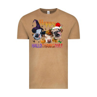 Vintage Camel Happy Hallothanksmas Cows Vintage Tee - BundleAndBundleShop