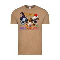 Vintage Coffee Happy Hallothanksmas Cows Vintage Tee - BundleAndBundleShop
