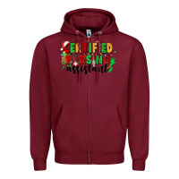 Burgundy certified nursing assistant Zipper Hoodie - CowGirlArtShop