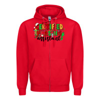 Red certified nursing assistant Zipper Hoodie - CowGirlArtShop