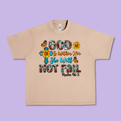 God Is Within Her She Will Not Fail Urban Heavy Tee Designed By Bundleandbundleshop