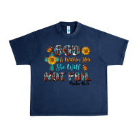 Navy god is within her she will not fail Urban Heavy Tee - BundleAndBundleShop
