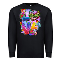 Black Love pride Premium Sweatshirt - FaDigitalArtStudio