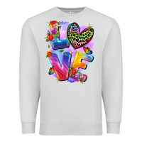 Dove Grey Love pride Premium Sweatshirt - FaDigitalArtStudio