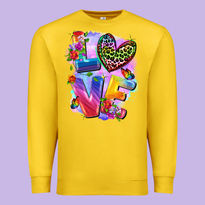 Love Pride Premium Sweatshirt Designed By Fadigitalartstudio