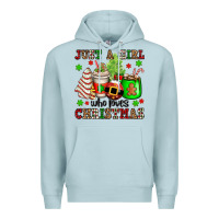 Blue Mist just a girl who loves christmas Premium Hoodie - OliviaCreatesArt