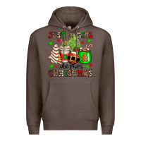 Coffee just a girl who loves christmas Premium Hoodie - OliviaCreatesArt