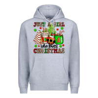 Heather Grey just a girl who loves christmas Premium Hoodie - OliviaCreatesArt
