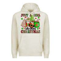 Oatmeal Heather just a girl who loves christmas Premium Hoodie - OliviaCreatesArt