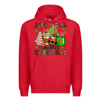 Red just a girl who loves christmas Premium Hoodie - OliviaCreatesArt