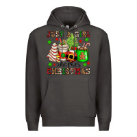 Smoke just a girl who loves christmas Premium Hoodie - OliviaCreatesArt