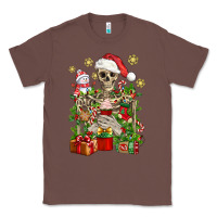 Chestnut Skeleton Christmas Element Snowman Awda Classic Tee - BundleAndBundleShop