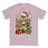 Lilac Skeleton Christmas Element Snowman Awda Classic Tee - BundleAndBundleShop