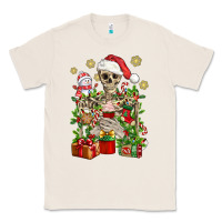 Natural Skeleton Christmas Element Snowman Awda Classic Tee - BundleAndBundleShop