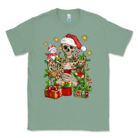 Sage Skeleton Christmas Element Snowman Awda Classic Tee - BundleAndBundleShop