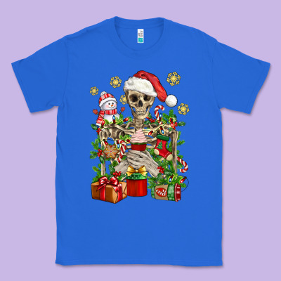 Skeleton Christmas Element Snowman Awda Classic Tee Designed By Bundleandbundleshop