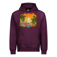 Mauve Wine beach vibes Urban Hoodie - CowhideDigitalArt