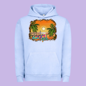 Beach Vibes Urban Hoodie Designed By Cowhidedigitalart
