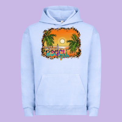 Beach Vibes Urban Hoodie Designed By Cowhidedigitalart