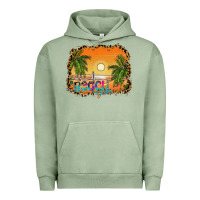 Pigment Oil Green beach vibes Urban Hoodie - CowhideDigitalArt