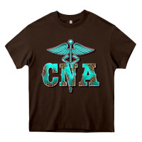Chocolate Brown western nurse certified nurse assistant medilcal symbol Heavy Core Tee - BarkalooDesign