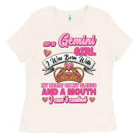 Bone As A Gemini Girl I Was Born With My Heart On My Sleeve And A Mouth Ladies Tee - Jasminsmagicworld