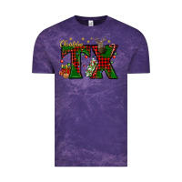 Cloud Purple Christmas Texas With Deer Vintage Tee - BundleAndBundleShop