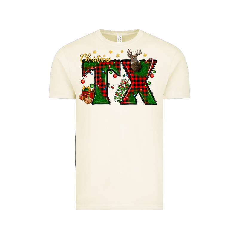 Christmas Texas With Deer Vintage Tee by BundleAndBundleShop | Teevron