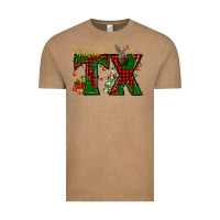 Vintage Coffee Christmas Texas With Deer Vintage Tee - BundleAndBundleShop
