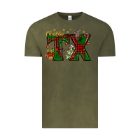 Vintage Olive Christmas Texas With Deer Vintage Tee - BundleAndBundleShop