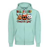 Seafoam balls deep christmas spirit Zipper Hoodie - CowGirlArtShop