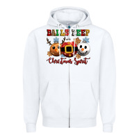 White balls deep christmas spirit Zipper Hoodie - CowGirlArtShop