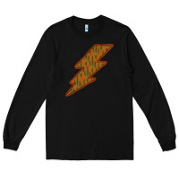 Black Western Cactus Lightning Orange Background Long Sleeve Tee - Bettercallsaul