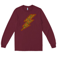 Burgundy Western Cactus Lightning Orange Background Long Sleeve Tee - Bettercallsaul