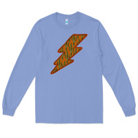 Colony Blue Western Cactus Lightning Orange Background Long Sleeve Tee - Bettercallsaul