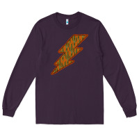 Plum Western Cactus Lightning Orange Background Long Sleeve Tee - Bettercallsaul