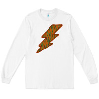 White Western Cactus Lightning Orange Background Long Sleeve Tee - Bettercallsaul