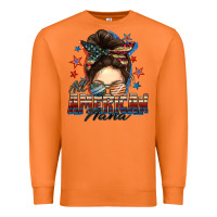 Carrot All American nana messy bun Premium Sweatshirt - FaDigitalArtStudio