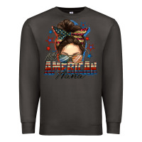 Smoke All American nana messy bun Premium Sweatshirt - FaDigitalArtStudio