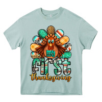 My First Thanksgiving Turkey Heavy Core Tee | Teevron