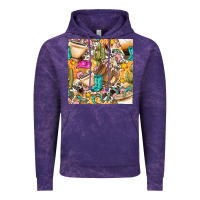 Cloud Purple western cowgirl coffee cup with cowhide seamless pattern bbs Vintage Hoodie - BundleAndBundleShop