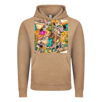 Vintage Coffee western cowgirl coffee cup with cowhide seamless pattern bbs Vintage Hoodie - BundleAndBundleShop