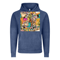 Vintage Denim western cowgirl coffee cup with cowhide seamless pattern bbs Vintage Hoodie - BundleAndBundleShop