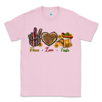Bubblegum Pink Peace Love Fiesta Classic Tee - BundleAndBundleShop