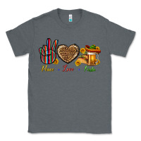 Charcoal Heather Peace Love Fiesta Classic Tee - BundleAndBundleShop