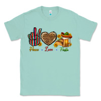 Seafoam Peace Love Fiesta Classic Tee - BundleAndBundleShop