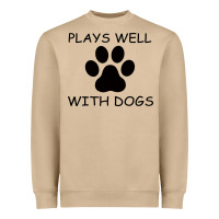 Mushroom Plays Well With Dogs Heavyweight Sweatshirt - Bettercallsaul