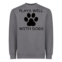 Storm Plays Well With Dogs Heavyweight Sweatshirt - Bettercallsaul