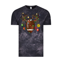 Cloud Black American Football Horn Christmas Vintage Tee - BundleAndBundleShop