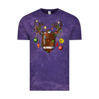 Cloud Purple American Football Horn Christmas Vintage Tee - BundleAndBundleShop